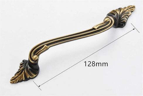 Vintage Cabinet Handles Pulls,Drawer pulls, Retro Single Hole Pure Brass Handle Furniture Accessories(Size:128mm) (128mm) (Size : 128mm) in Saudi Arabia