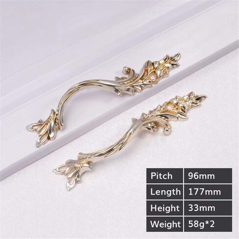 Vintage Cabinet Handles Pulls,drawer pulls, European Retro Style Kitchen Furniture Pull Handle Cabinet Drawer Knobs Door Knobs Handle for Cabinet Home Decorating,2 pcs-96 mm(Style B Hole centers 128 m in Saudi Arabia