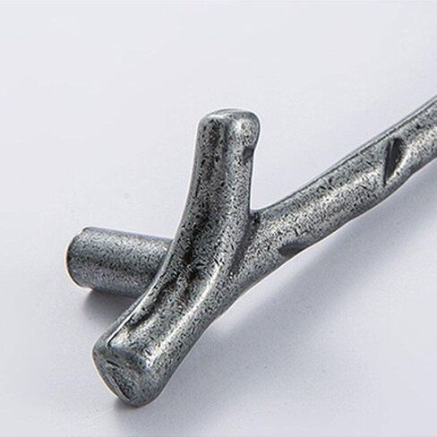 Vintage Cabinet Handles Pulls,Drawer pulls, 4pcs Simple Solid Drawer Knob Antique Wardrobe Cupboard Handles Extended Branch Furniture Handles (Color : As Show, Size : 122 * 21 * 25mm) in Saudi Arabia