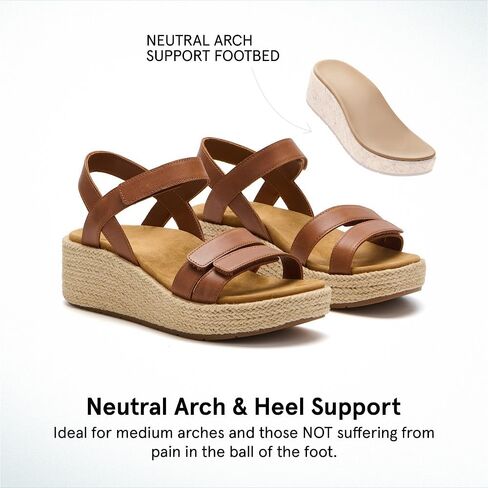 Abeo Solstice Strap Sandal | الدعم القوس الصنادل النسائية | صندل إسفين للنساء | نعل تقويم العظام المدمج in Saudi Arabia