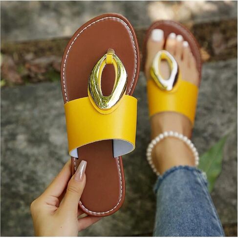 Verdusa Women's Summer Colorblock Thong Sandals Open Toe Slip on Slippers in Saudi Arabia