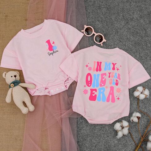 Personalized In My One Year Old Era Sweatshirt, One Year Old Girl Birthday Gifts, First Birthday Outfit in Saudi Arabia