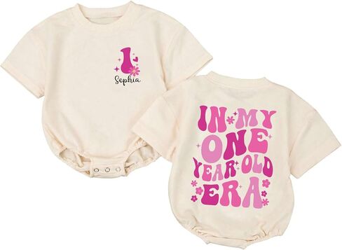 Personalized In My One Year Old Era Sweatshirt, One Year Old Girl Birthday Gifts, First Birthday Outfit in Saudi Arabia