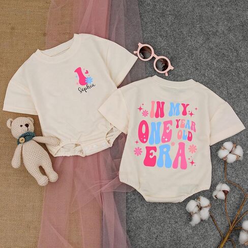 Personalized In My One Year Old Era Sweatshirt, One Year Old Girl Birthday Gifts, First Birthday Outfit in Saudi Arabia