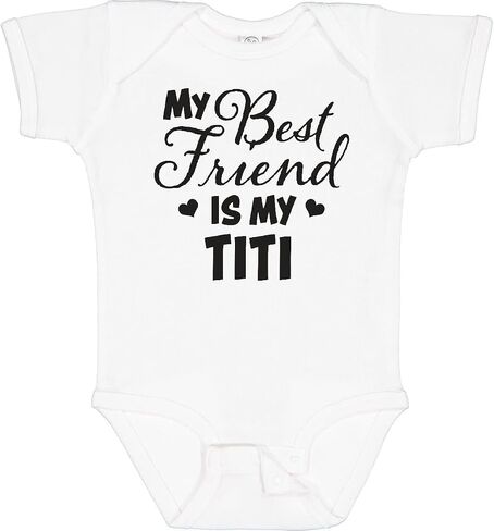 inktastic My Best Friend Is My Titi with Hearts Baby Bodysuit in Saudi Arabia