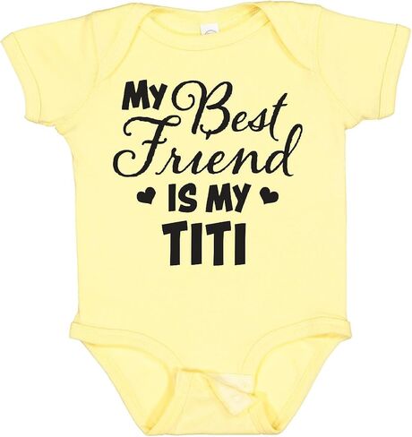 inktastic My Best Friend Is My Titi with Hearts Baby Bodysuit in Saudi Arabia