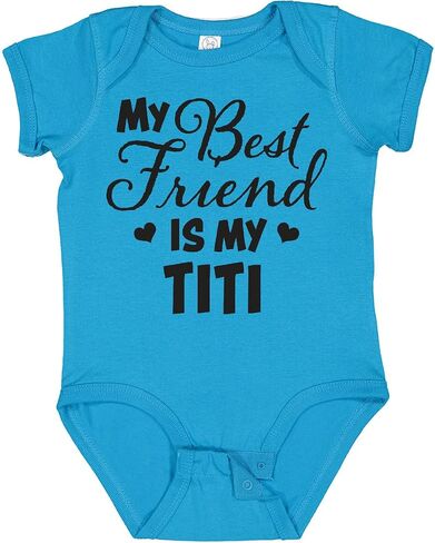inktastic My Best Friend Is My Titi with Hearts Baby Bodysuit in Saudi Arabia