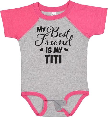 inktastic My Best Friend Is My Titi with Hearts Baby Bodysuit in Saudi Arabia