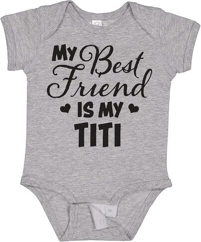 inktastic My Best Friend Is My Titi with Hearts Baby Bodysuit in Saudi Arabia