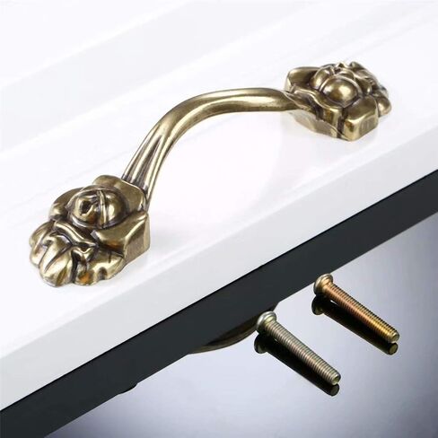 Vintage Cabinet Handles Pulls,drawer pulls, 2 pcs Kitchen Furniture Handles Cabinet Hardware Dresser Knobs Drawer Pull Zinc Alloy Handles Cupboard Wardrobe Door Pulls Drawer Knobs,Hole Distance 96 mm in Saudi Arabia