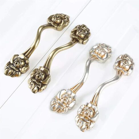 Vintage Cabinet Handles Pulls,drawer pulls, 2 pcs Kitchen Furniture Handles Cabinet Hardware Dresser Knobs Drawer Pull Zinc Alloy Handles Cupboard Wardrobe Door Pulls Drawer Knobs,Hole Distance 96 mm in Saudi Arabia