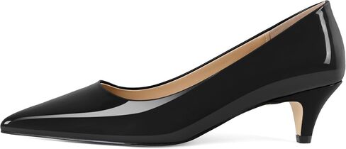 YODEKS Womens Kitten Heel Pumps Pointy Toe Low Kitten Heels Slip On 2 Inch Office Dress Shoes in Saudi Arabia