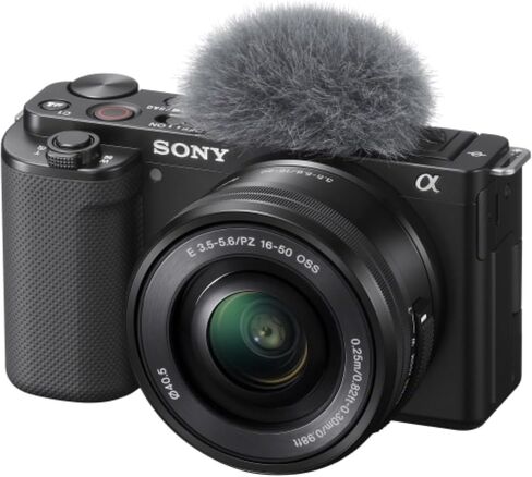 Sony ZV-E10 Mirrorless Camera with 16-50mm Lens | White Bundle with 64GB Memory Card, UV Filter, 8" Flexipod, Spare Battery & Charger, KC-25 Camera Shoulder Bag, Deluxe Cleaning Kit and Cloth in Saudi Arabia