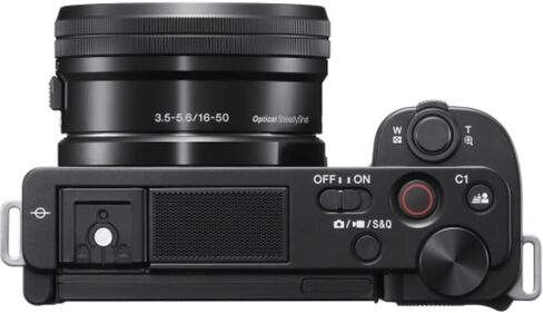 Sony ZV-E10 Mirrorless Camera with 16-50mm Lens | White Bundle with 64GB Memory Card, UV Filter, 8" Flexipod, Spare Battery & Charger, KC-25 Camera Shoulder Bag, Deluxe Cleaning Kit and Cloth in Saudi Arabia