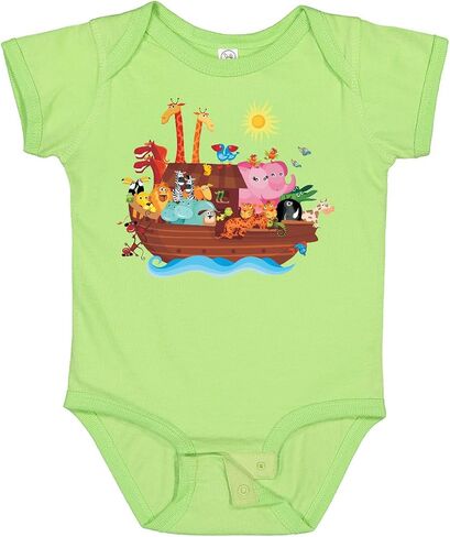 inktastic Animal Ark Bible Story Christian Baby Bodysuit in Saudi Arabia