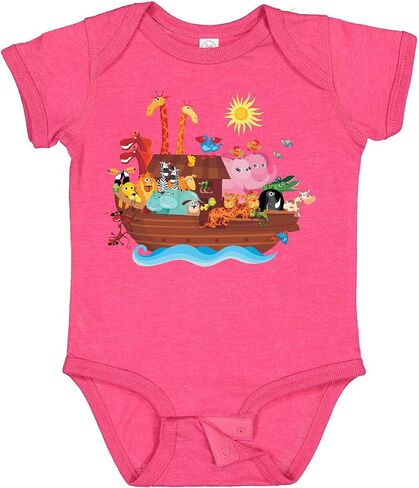 inktastic Animal Ark Bible Story Christian Baby Bodysuit in Saudi Arabia