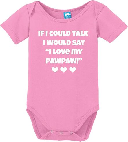 I Would Say I Love My Pawpaw Printed Infant Bodysuit Baby Romper in Saudi Arabia