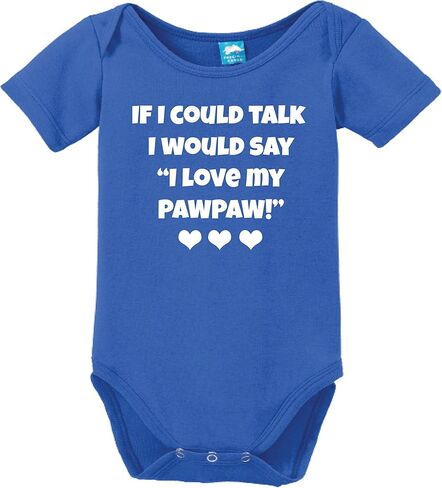 I Would Say I Love My Pawpaw Printed Infant Bodysuit Baby Romper in Saudi Arabia