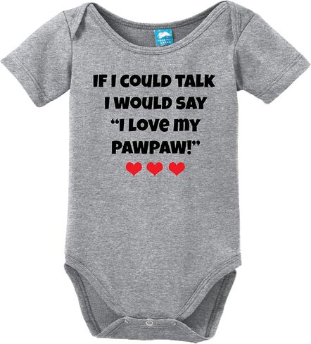 I Would Say I Love My Pawpaw Printed Infant Bodysuit Baby Romper in Saudi Arabia
