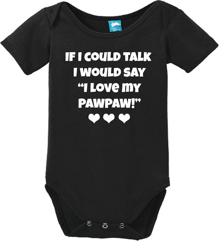 I Would Say I Love My Pawpaw Printed Infant Bodysuit Baby Romper in Saudi Arabia