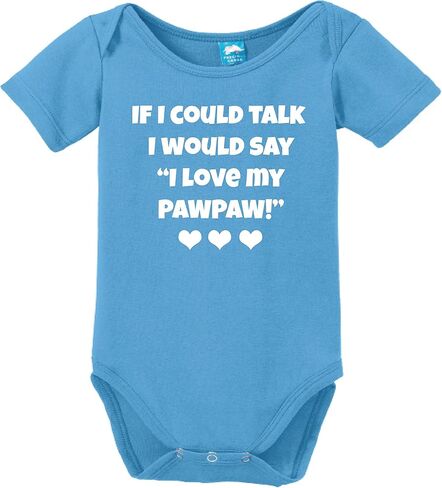 I Would Say I Love My Pawpaw Printed Infant Bodysuit Baby Romper in Saudi Arabia