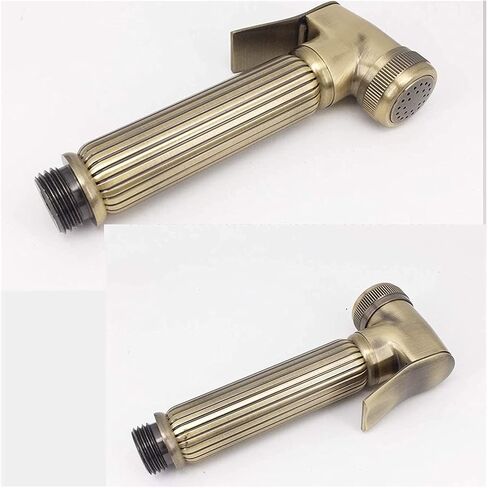 ToiletSprayerSpray Gun, Brushed Gold ToiletTap, Hot and Cold HygienicFaucet Shattaf(B) in Saudi Arabia