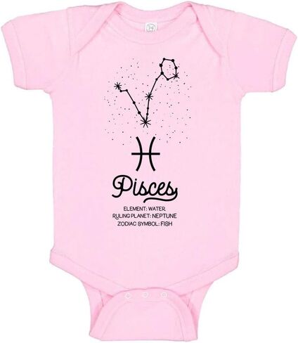 TATY Kids Pisces Zodiac Sign Baby Infant Bodysuit in Saudi Arabia
