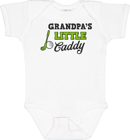 inktastic Grandpas Little Caddy with Golf Club and Ball Baby Bodysuit in Saudi Arabia