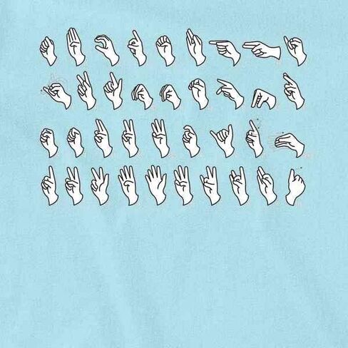 Pop Threads American Sign Language Alphabet Communication Infant Baby Boy Girl Bodysuit in Saudi Arabia