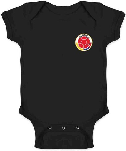 Pop Threads Colombia Futbol Soccer Retro National Team Sports Infant Baby Boy Girl Bodysuit in Saudi Arabia