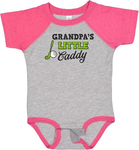 inktastic Grandpas Little Caddy with Golf Club and Ball Baby Bodysuit in Saudi Arabia