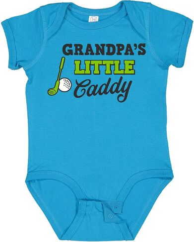 inktastic Grandpas Little Caddy with Golf Club and Ball Baby Bodysuit in Saudi Arabia