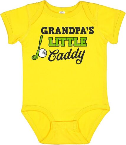 inktastic Grandpas Little Caddy with Golf Club and Ball Baby Bodysuit in Saudi Arabia