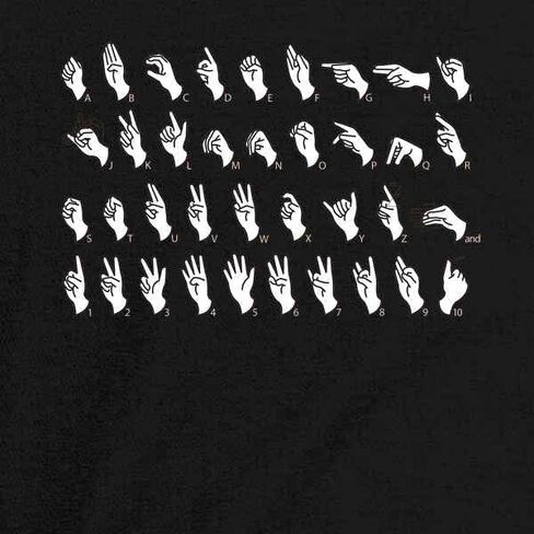 Pop Threads American Sign Language Alphabet Communication Infant Baby Boy Girl Bodysuit in Saudi Arabia
