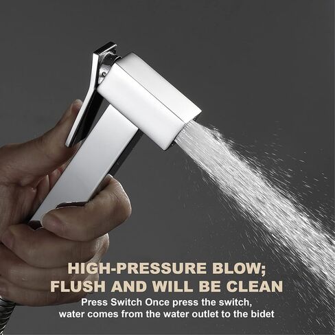 HandheldSprayer for Toilet Square Cloth Diaper Sprayer BrassSprayer for Toilet HandheldSprayer - for Feminine Wash, Toilet Cleaning, Pet Washing,Type1(Type1) in Saudi Arabia