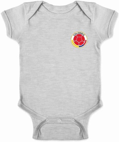 Pop Threads Colombia Futbol Soccer Retro National Team Sports Infant Baby Boy Girl Bodysuit in Saudi Arabia
