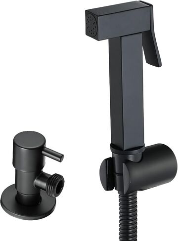 Hand HeldSprayer for Toilet, High Pressure Square Sprayer Kit Portable Rust Proof Shower Sprayer Head for Personal Hygiene,Gold(Chrome) in Kuwait