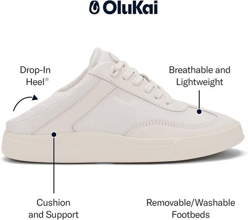 OLUKAI Ha'upu Hulu Women’s Court Sneakers, Tennis Shoes for Everyday Wear, All-Day Comfort & Supportive Shoe in Saudi Arabia