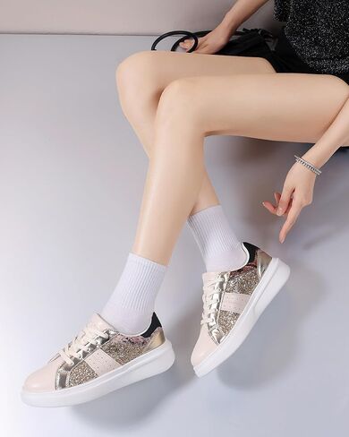 Womens Casual Shoes Comfortable Fashion Sneakers Lace-up Shoes in Saudi Arabia