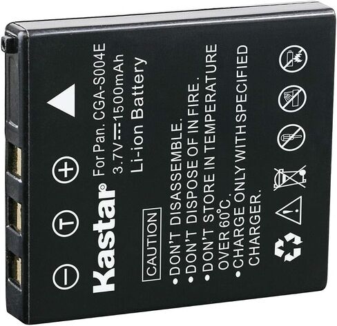 استبدال شاحن بطارية الجدار Kastar AC لـ Panasonic CGA-S004 ، CGA-S004A ، CGA-S004A/1B ، CGA-S004E/1B ، DMW-BCB7 ، DE-992 ، DE-992A Charger ، Panasonic LUMIX DMC-FX2 ، LUMIX DMC-FX7 in Kuwait