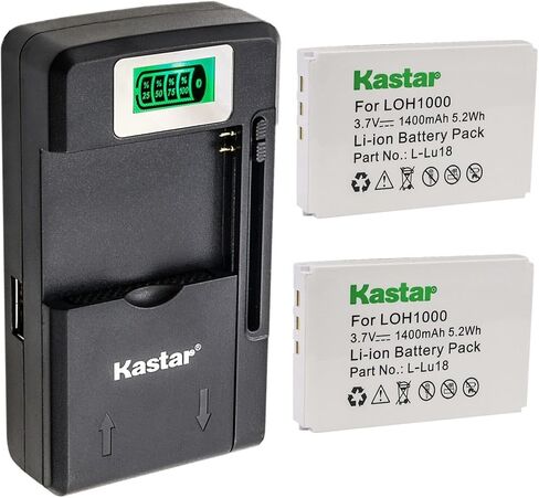 Kastar LOH1000 Smart LCD Charger Replacement for Logitech 190582-0000, F12440056, K398, L-LU18 Battery, Logitech Harmony 915 Remote, Internet Radio, Squeezebox Duet Controler in Saudi Arabia