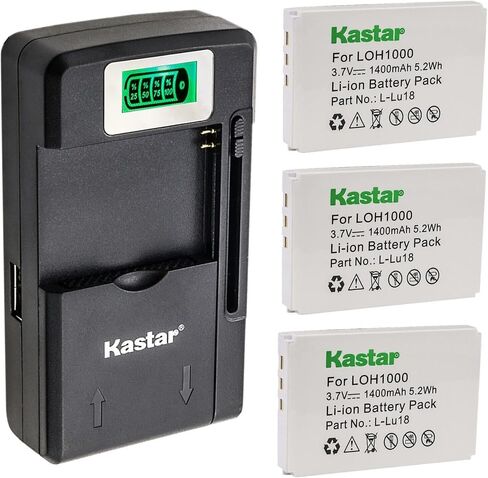Kastar LOH1000 Smart LCD Charger Replacement for Logitech 190582-0000, F12440056, K398, L-LU18 Battery, Logitech Harmony 915 Remote, Internet Radio, Squeezebox Duet Controler in Saudi Arabia