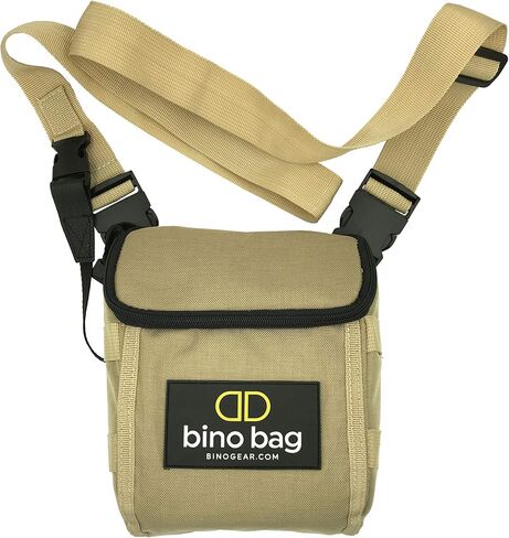Bino Gear Bino Bag, Converts Into Binocular Harness, Crossbody, and Hip Bag, Safety Tether Strap Included, Desert Tan in Saudi Arabia