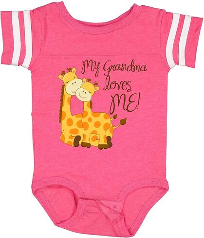 inktastic My Grandma Loves Me Baby Bodysuit in Saudi Arabia