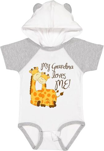 inktastic My Grandma Loves Me Baby Bodysuit in Saudi Arabia