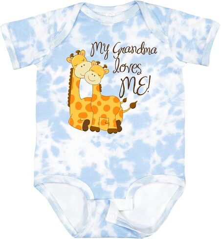 inktastic My Grandma Loves Me Baby Bodysuit in Saudi Arabia