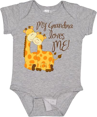 inktastic My Grandma Loves Me Baby Bodysuit in Saudi Arabia