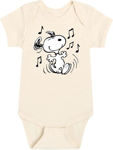 HYBRID APPAREL - Peanuts - Snoopy Dancing Happily - Infant Baby One Piece in Saudi Arabia