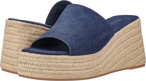 ILLUDE Women's Wedge Sandal Espadrille Platform Slip On Open Toe Wedge Heel Sandals in Kuwait