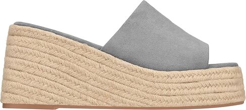 ILLUDE Women's Wedge Sandal Espadrille Platform Slip On Open Toe Wedge Heel Sandals in Kuwait